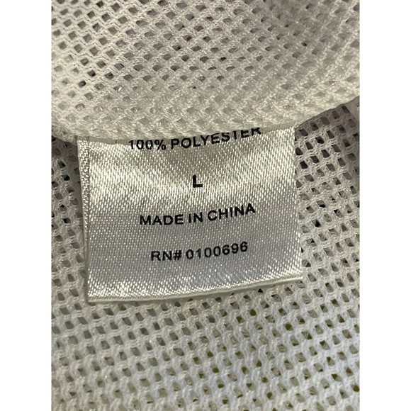 Blackjack 1999 Windbreaker Retro 90's Pattern Jacket Half Zip Hooded Women's L - Picture 8 of 8